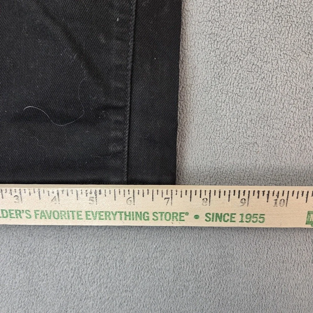 Uniqlo Selvedge Jeans Mens Black Denim‎ Straight Leg Classic Fits 33x30